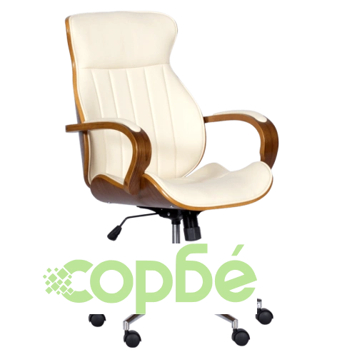 Офис стол Comfortino 6402 в орех-крем ➤ топ цена ➤ sorbe.bg