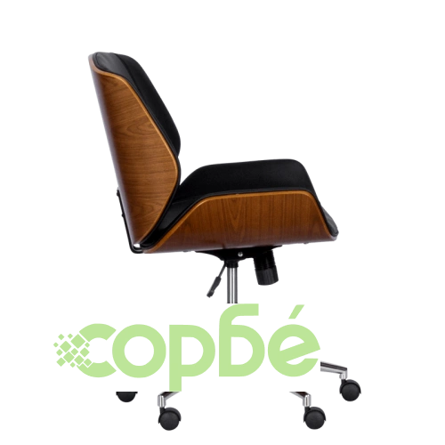 Офис стол Comfortino 6405 в стил Президент - орех и черен ➤ топ цена ➤ sorbe.bg