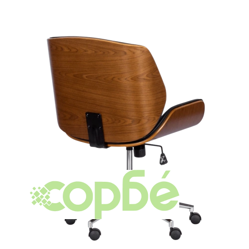 Офис стол Comfortino 6405 в стил Президент - орех и черен ➤ топ цена ➤ sorbe.bg