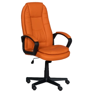 Офис стол Comfortino 6682-1 в оранжево - Президентски модел