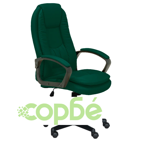 Офис стол Comfortino 6682-1 - Президентски модел в масленозелено ➤ топ цена ➤ sorbe.bg