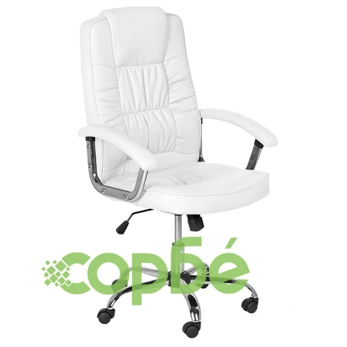 Президентски офис стол Comfortino 6081 - бял ➤ топ цена ➤ sorbe.bg