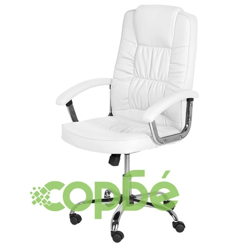 Президентски офис стол Comfortino 6081 - бял ➤ топ цена ➤ sorbe.bg