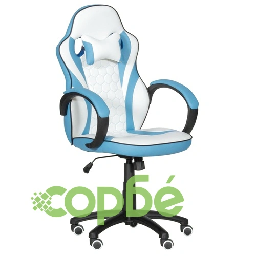 Геймърски стол Comfortino 6302 - бял-син ➤ топ цена ➤ sorbe.bg