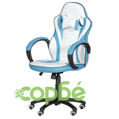 Геймърски стол Comfortino 6302 - бял-син ➤ топ цена ➤ sorbe.bg