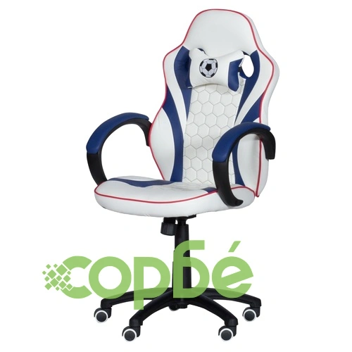 Геймърски стол Comfortino 6308 - бял-син ➤ топ цена ➤ sorbe.bg