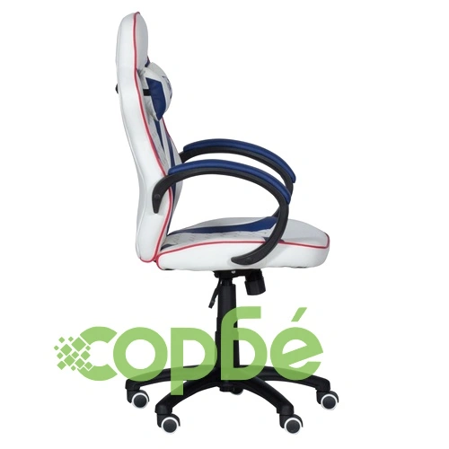 Геймърски стол Comfortino 6308 - бял-син ➤ топ цена ➤ sorbe.bg