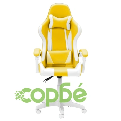 Геймърски стол Comfortino 6311 - бял - жълт ➤ топ цена ➤ sorbe.bg