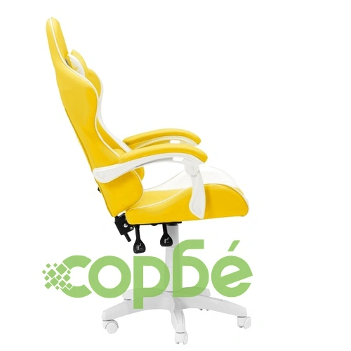 Геймърски стол Comfortino 6311 - бял - жълт ➤ топ цена ➤ sorbe.bg