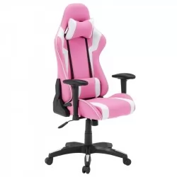 Геймърски стол Comfortino 6312 - бял - розов