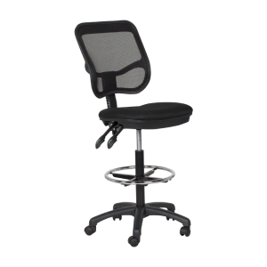 Черен офис стол Comfortino 7552 с висока облегалка