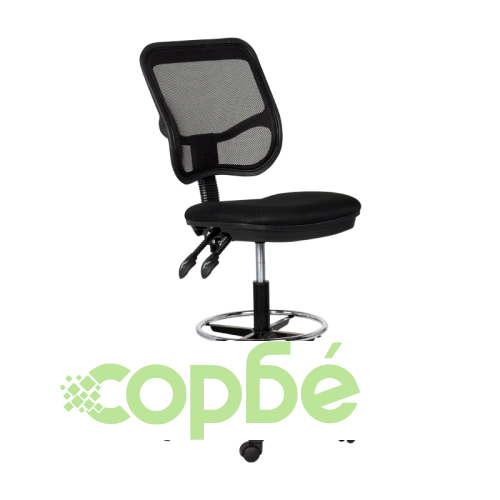 Черен офис стол Comfortino 7552 с висока облегалка ➤ топ цена ➤ sorbe.bg