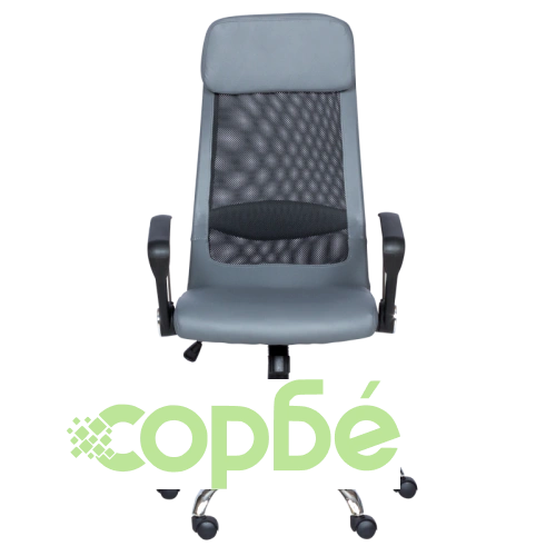 Офис стол Comfortino 6184 M - Президентски модел в сиво ➤ топ цена ➤ sorbe.bg