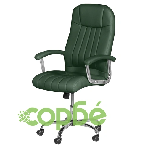 Президентски офис стол Comfortino 6181 - маслено зелен ➤ топ цена ➤ sorbe.bg