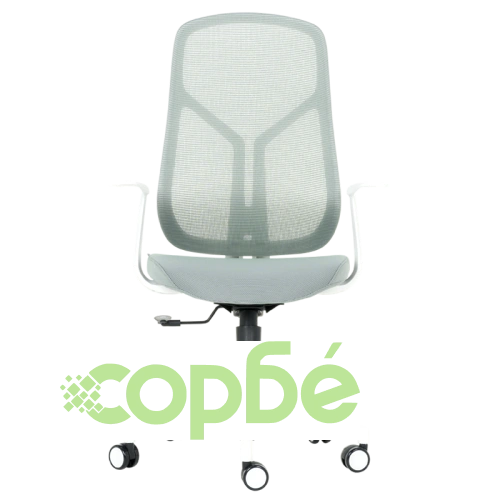 Зелен офис стол Comfortino 7900 W с бяла рамка ➤ топ цена ➤ sorbe.bg