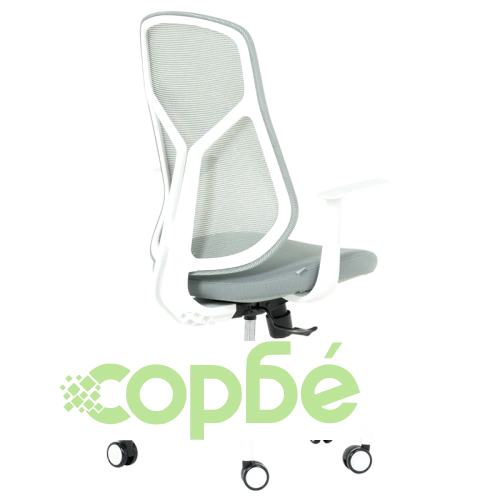 Зелен офис стол Comfortino 7900 W с бяла рамка ➤ топ цена ➤ sorbe.bg