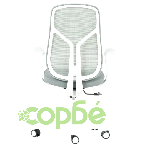 Зелен офис стол Comfortino 7900 W с бяла рамка ➤ топ цена ➤ sorbe.bg