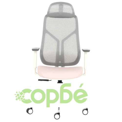 Ергономичен стол Comfortino 7901 в сиво-розов цвят ➤ топ цена ➤ sorbe.bg