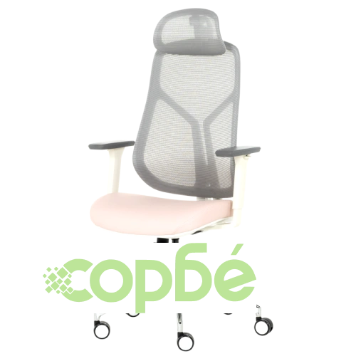 Ергономичен стол Comfortino 7901 в сиво-розов цвят ➤ топ цена ➤ sorbe.bg