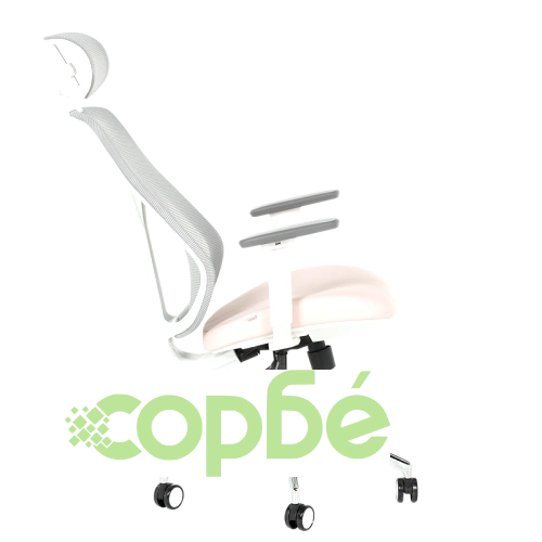 Ергономичен стол Comfortino 7901 в сиво-розов цвят ➤ топ цена ➤ sorbe.bg