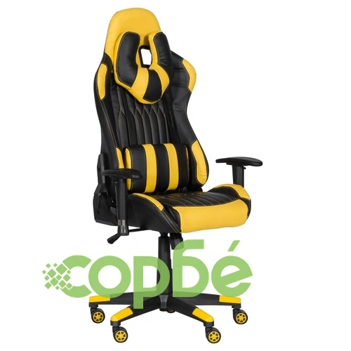Геймърски стол Comfortino 6193 - черен - жълт ➤ топ цена ➤ sorbe.bg