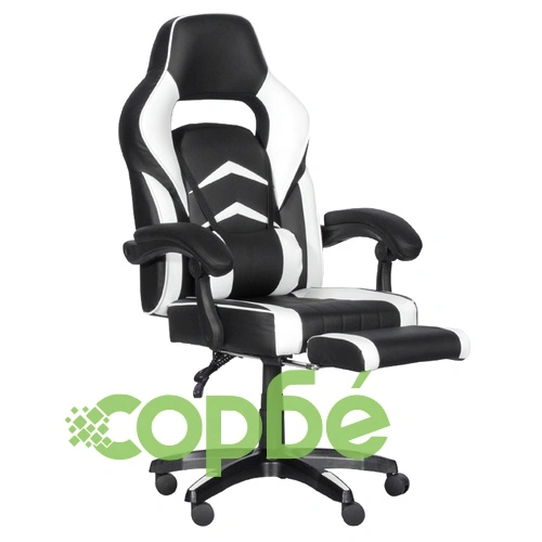 Геймърски стол Comfortino 6198 - черен-бял ➤ топ цена ➤ sorbe.bg