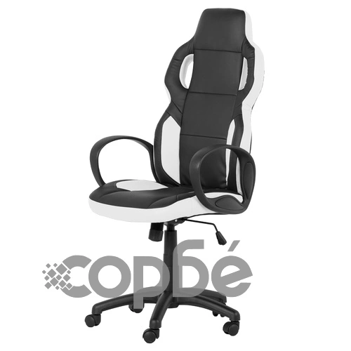 Геймърски стол Comfortino 7510 - черно-бял ➤ топ цена ➤ sorbe.bg