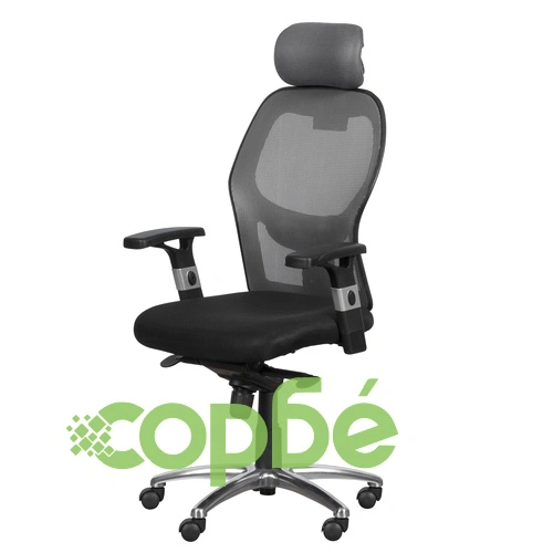 Президентски офис стол Comfortino 7520 - черен - сив ➤ топ цена ➤ sorbe.bg