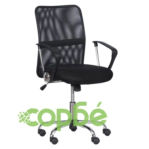 Работен офис стол Comfortino 6591-2 - черен ➤ топ цена ➤ sorbe.bg