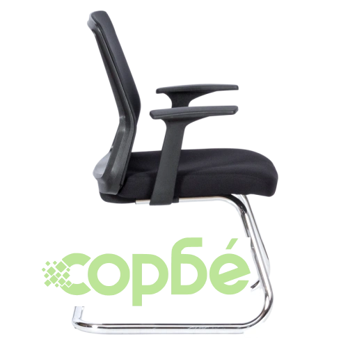 Черен Посетителски Стол Comfortino 6006 ➤ топ цена ➤ sorbe.bg