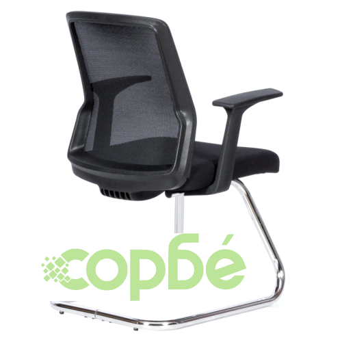 Черен Посетителски Стол Comfortino 6006 ➤ топ цена ➤ sorbe.bg