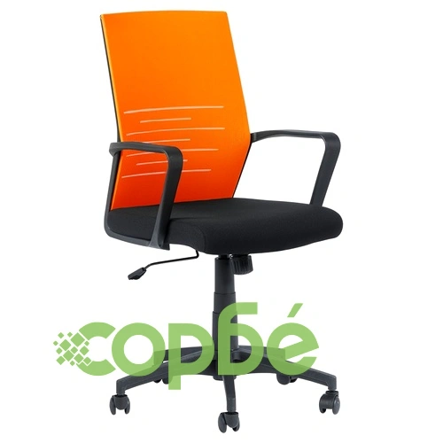 Работен офис стол Comfortino 7041- черен - оранжев ➤ топ цена ➤ sorbe.bg