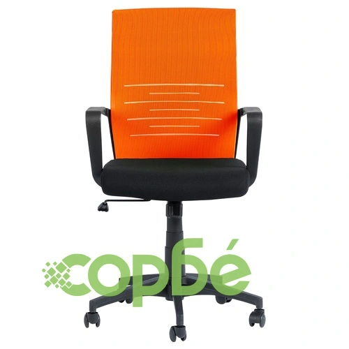 Работен офис стол Comfortino 7041- черен - оранжев ➤ топ цена ➤ sorbe.bg