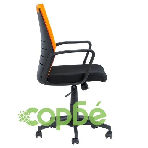 Работен офис стол Comfortino 7041- черен - оранжев ➤ топ цена ➤ sorbe.bg