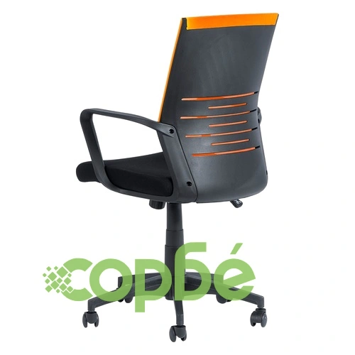 Работен офис стол Comfortino 7041- черен - оранжев ➤ топ цена ➤ sorbe.bg