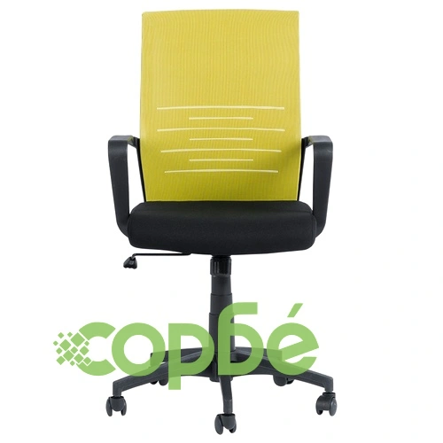 Работен офис стол Comfortino 7041 - черен - зелен ➤ топ цена ➤ sorbe.bg