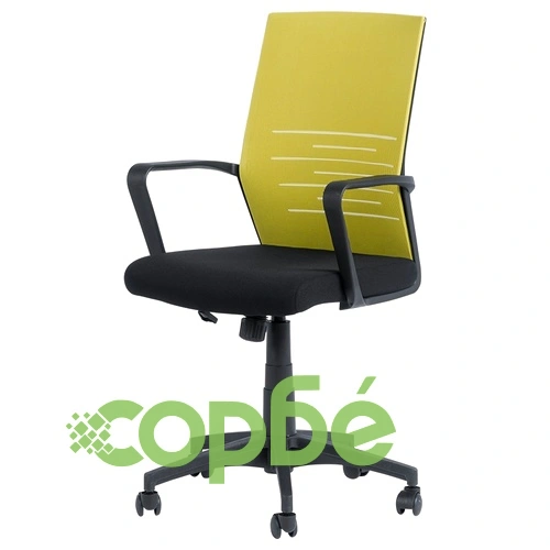 Работен офис стол Comfortino 7041 - черен - зелен ➤ топ цена ➤ sorbe.bg