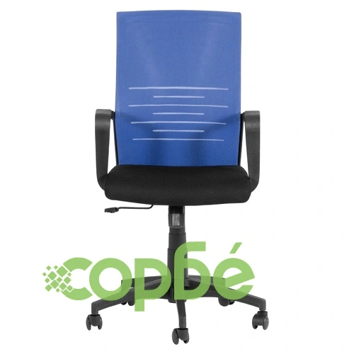 Работен офис стол Comfortino 7041 - черен - син ➤ топ цена ➤ sorbe.bg