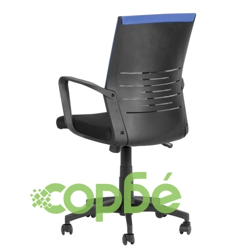 Работен офис стол Comfortino 7041 - черен - син ➤ топ цена ➤ sorbe.bg