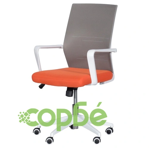 Работен офис стол Comfortino 7044 - сив-оранжев ➤ топ цена ➤ sorbe.bg