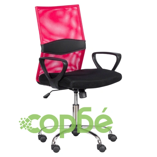 Работен офис стол Comfortino 7046 - червен - черен ➤ топ цена ➤ sorbe.bg