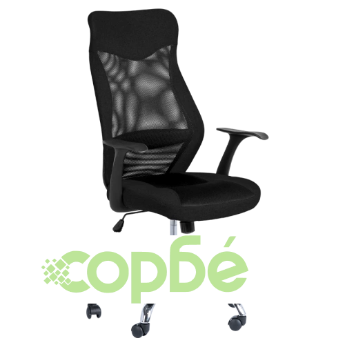 Офис Стол Comfortino 7528 M - Президентски стил, черен ➤ топ цена ➤ sorbe.bg