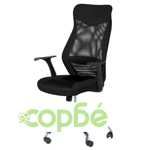 Офис Стол Comfortino 7528 M - Президентски стил, черен ➤ топ цена ➤ sorbe.bg