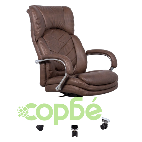 Офис стол Comfortino 6100 - Кафяв, Президентски модел ➤ топ цена ➤ sorbe.bg