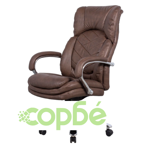 Офис стол Comfortino 6100 - Кафяв, Президентски модел ➤ топ цена ➤ sorbe.bg