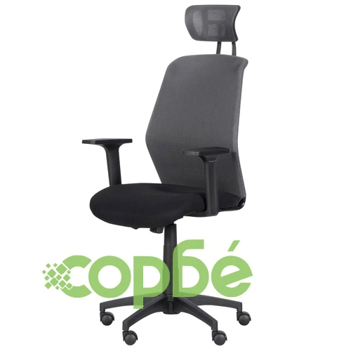 Президентски офис стол Comfortino 7535 - тъмносив - черен ➤ топ цена ➤ sorbe.bg