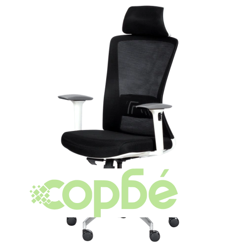 Ергономичен офис стол Comfortino 7542 W в черен цвят ➤ топ цена ➤ sorbe.bg