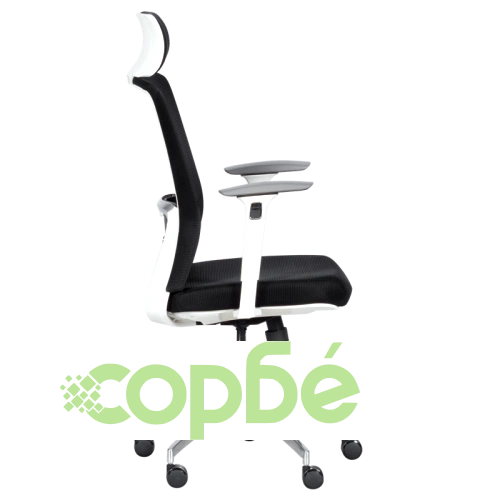 Ергономичен офис стол Comfortino 7542 W в черен цвят ➤ топ цена ➤ sorbe.bg