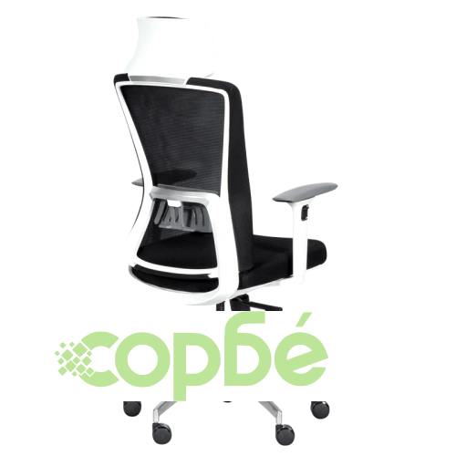 Ергономичен офис стол Comfortino 7542 W в черен цвят ➤ топ цена ➤ sorbe.bg