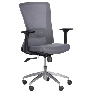 Работен офис стол Comfortino 7543 - сив/черна рамка